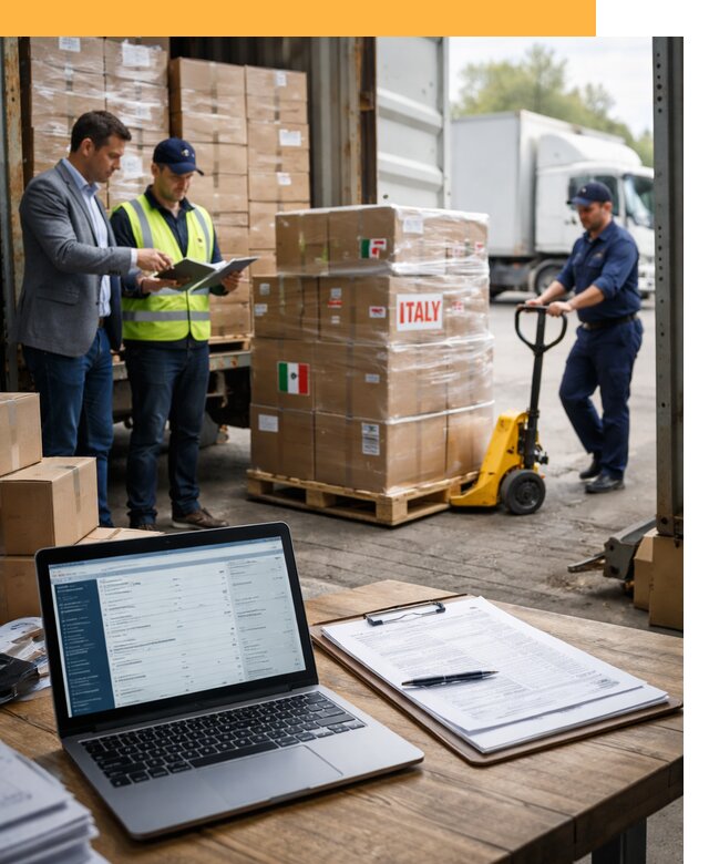 Доставка грузов из Италии: морские и авиаперевозки от 18682