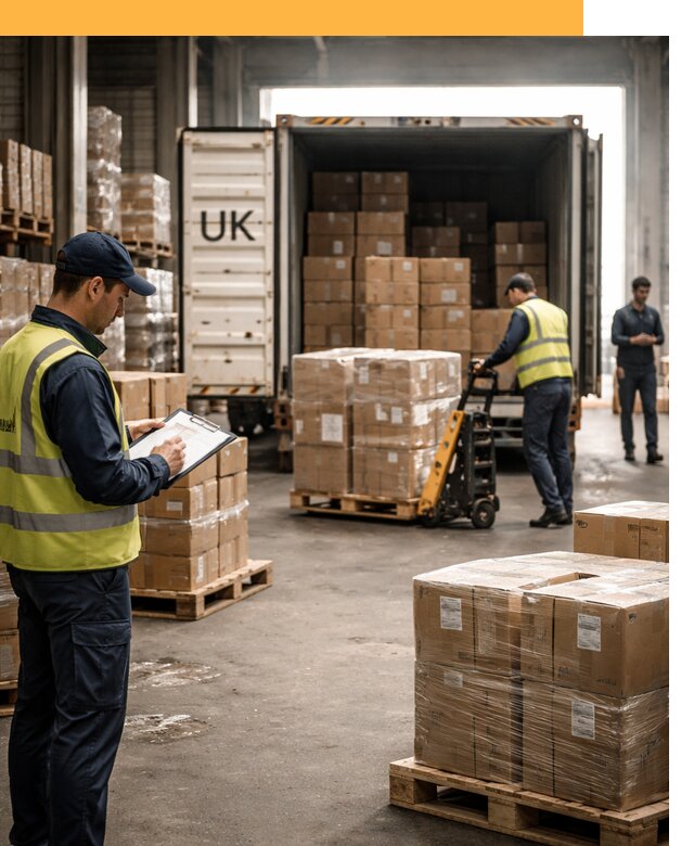 Доставка грузов из Великобритании с таможенным оформлением от 12974