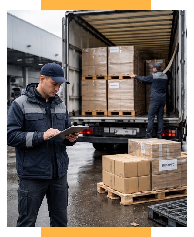 Доставка грузов из Беларуси от 15569 р. логистика СетСервис-Прс