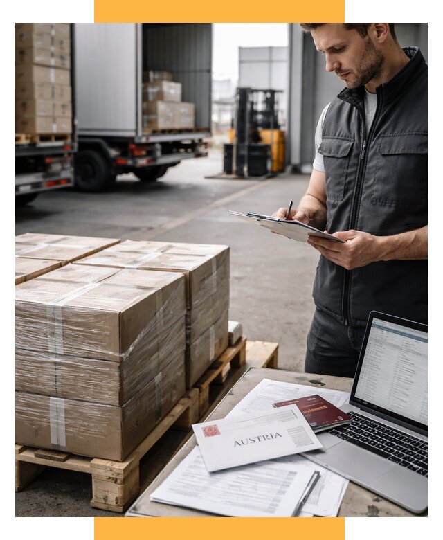 Доставка в Австрию от 67464 р. Логистика и экспорт СетСервис-Прс