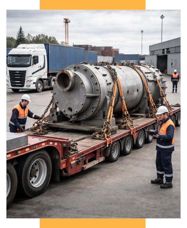 Перевозка тяжеловесных грузов под ключ от 155685 р. | СетСервис-Прс